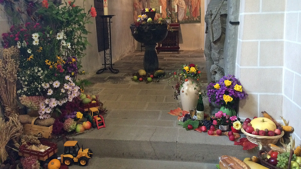 IMG 4984 Erntedankgottesdienst, Einsegnung des Spielplatzes und Pferdesegnung