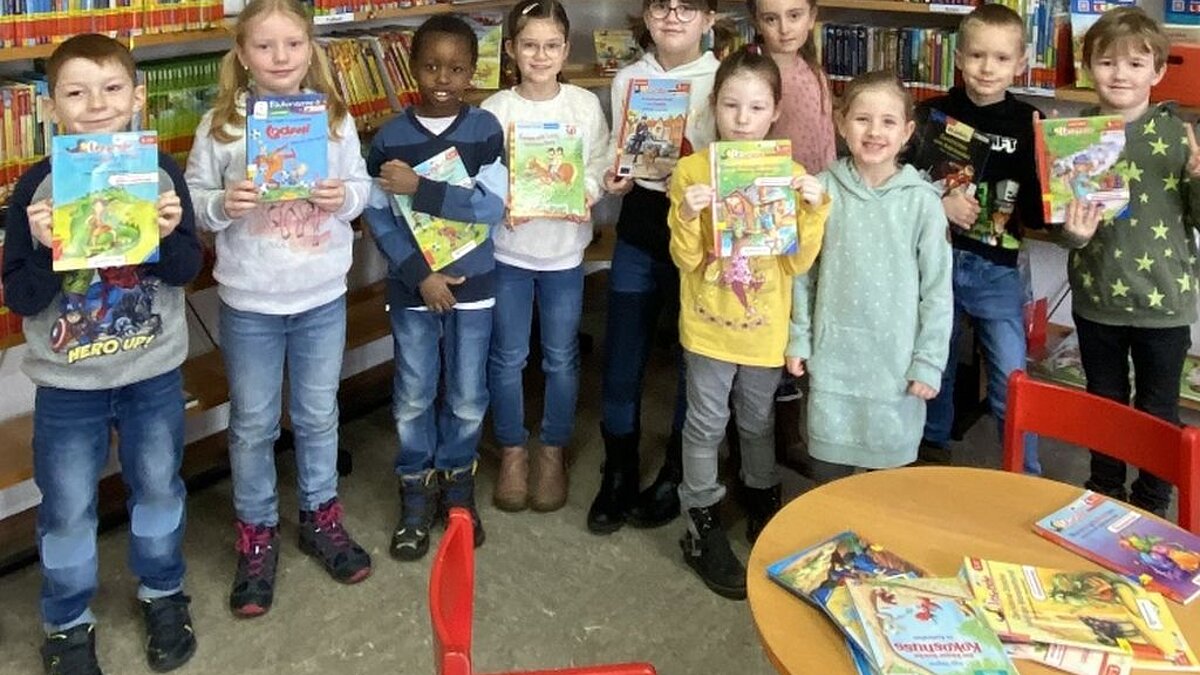 Klassenbesuch in der Bücherei