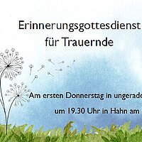 Erinnerungsgottesdienst für Trauernde